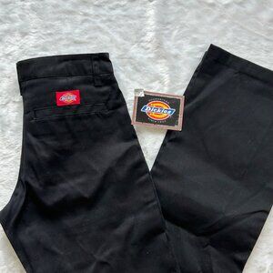 NWT Dickies Girl Original 874 Mid Rise Straight Leg Work Pants Black - Size 0